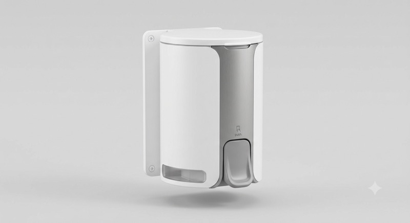 Universal wall paper dispenser, provided and installed