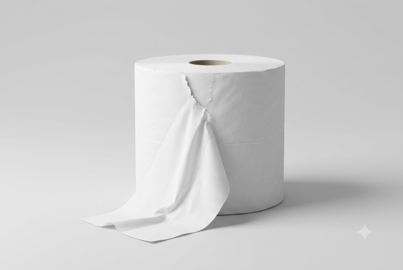 Commercial jumbo bath tissue rolls