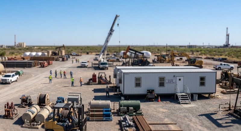 General-contractor jobsite office trailer